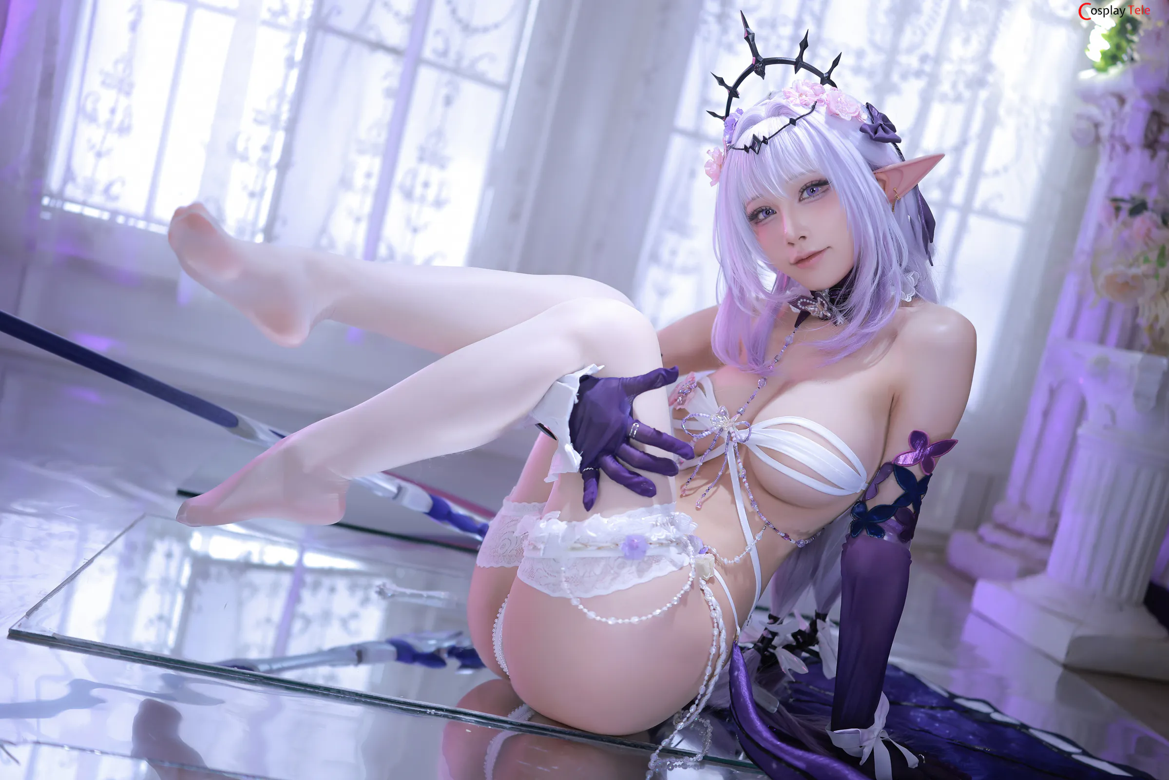 Aqua cosplay Castorice 15