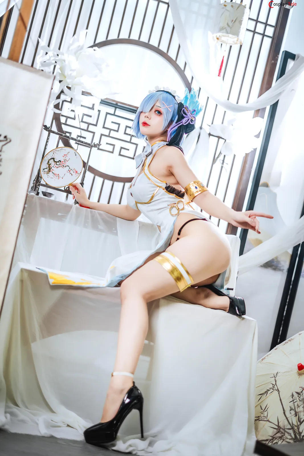 Hoshilily cosplay Rem Cheongsam 6