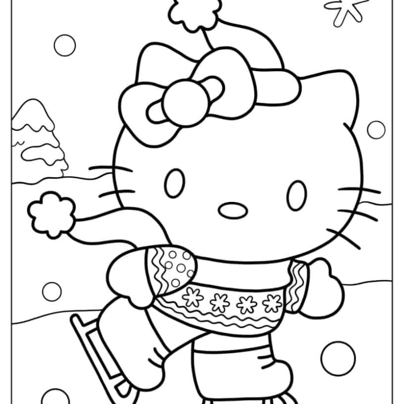 Hello Kitty tô màu 14