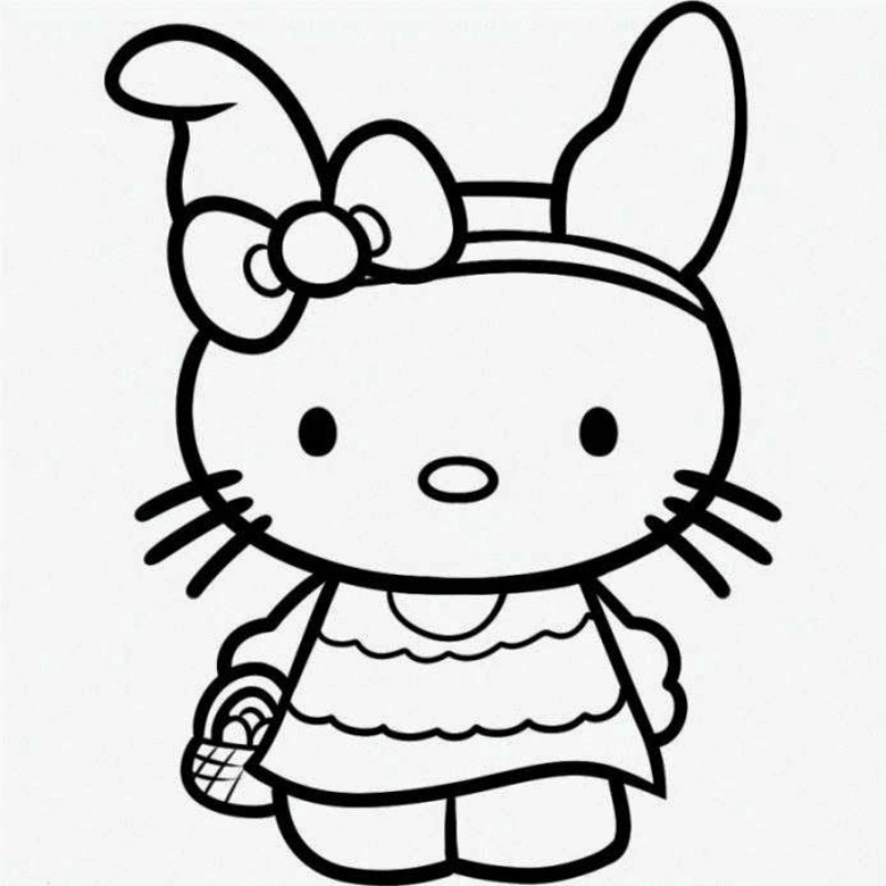 Hello Kitty tô màu 7