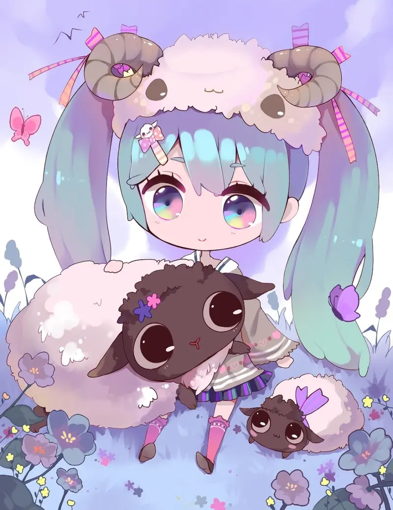 nền chibi cute đáng yêu 11