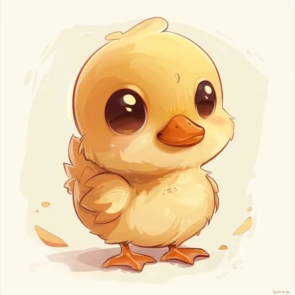 vịt chibi cute 7