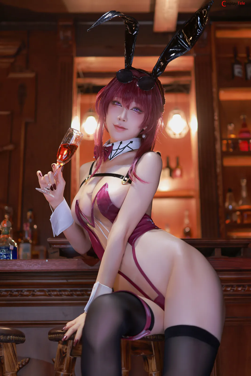 aqua cosplay Kafka Black Prom 51